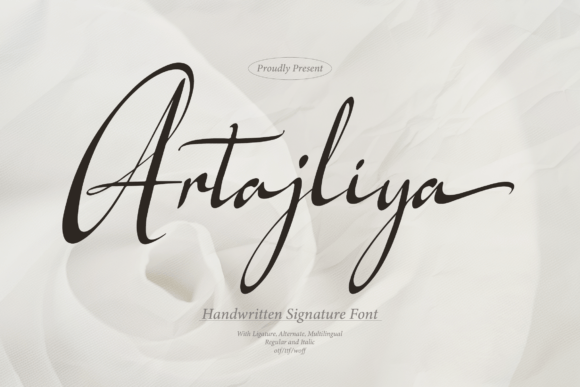 Artajliya: A Script Handwritten Font for Elegant Editorial Design