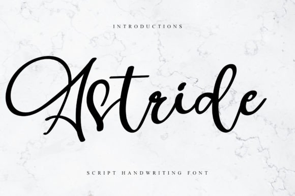 Astride: A Festive Script Handwritten Font for Holiday Web Design