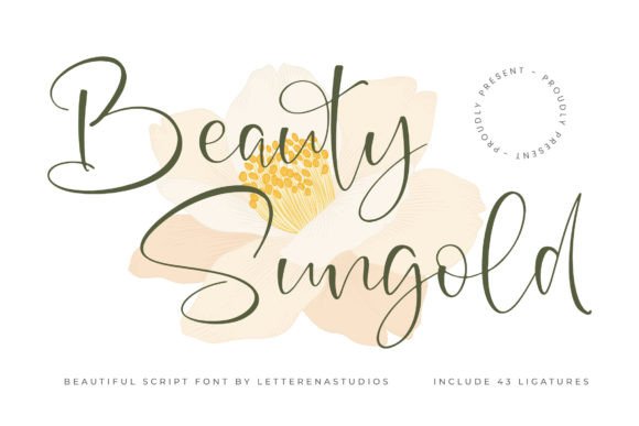 Beauty Sungold: The Elegant Script Font for Branding