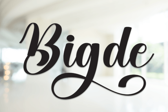 Bigde Font: Elevate Your Brand with Elegant Script