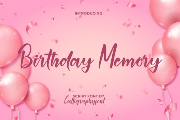Birthday Memory Font for Scroll-Stopping Social Graphics