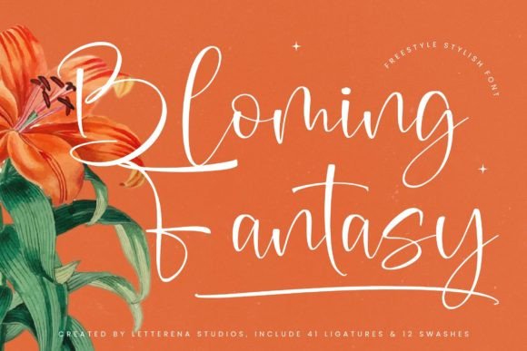Bloming Fantasy: The Elegant Script Font for Handmade Brands
