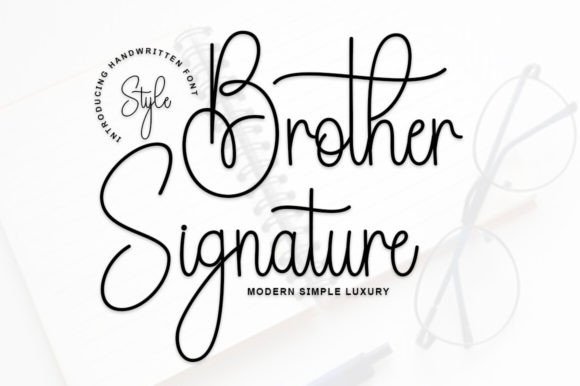 Brother Signature: The Elegant Script Font for Editorial Design