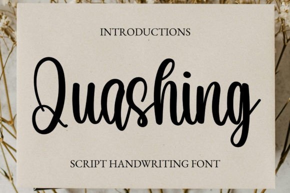 Elevate Your Brand Identity with Quashing Font