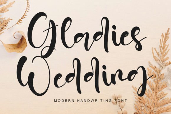 Gladies Wedding: A Timeless Script Handwritten Font for Editorial Design
