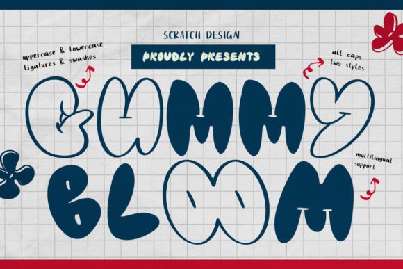 Gummy Bloom Font: Playful Script for Handmade Brands