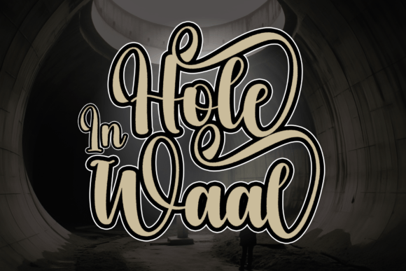 Hole in Waal: A Script Handwritten Font for Elegant Campaigns