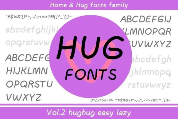 Hughug Easy Lazy: A Relaxed Script Font for Modern Web Design
