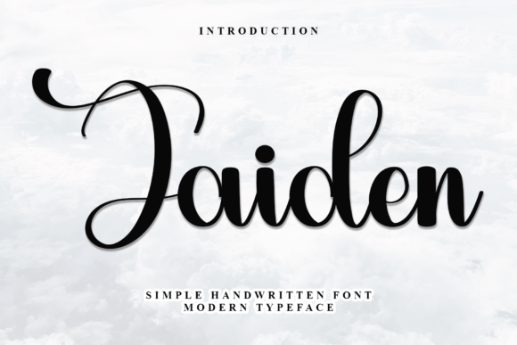 Jaiden: A Charming Script Handwritten Font for Editors