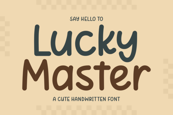 Lucky Master: A Handwritten Font for Polished Branding