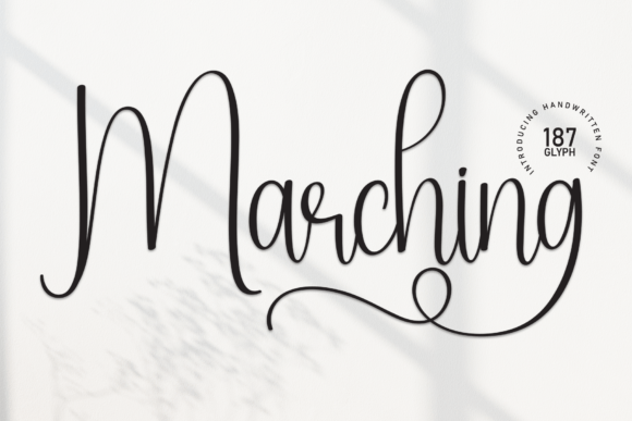 Marching Font: A Playful Script for Whimsical Branding
