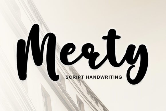 Merty: The Stylish Script Handwritten Font for Makers