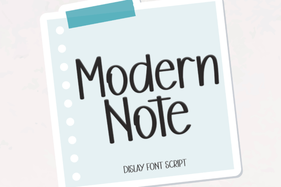 Modern Note: A Natural Handwritten Font for Branding