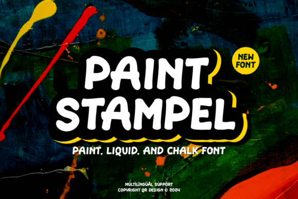 Paint Stampel: A Sweet Handwritten Font for Editorial Design