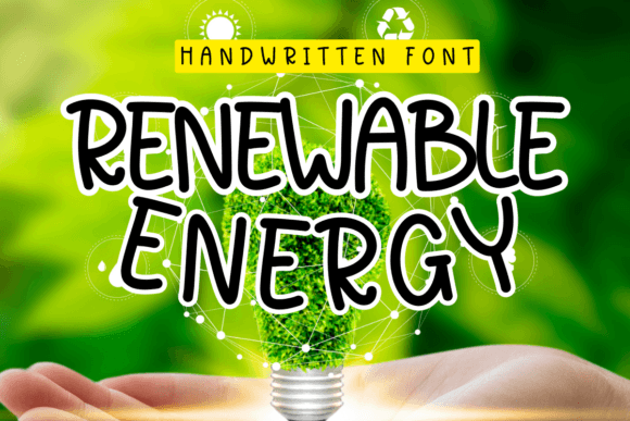 Renewable Energy Font: A Handwritten Typeface for Makers