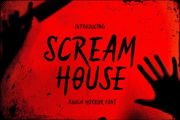 Scream House: A Horror Script Handwritten Font for Web Design