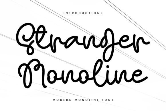 Stranger Monoline: An Elegant Script Handwritten Typeface