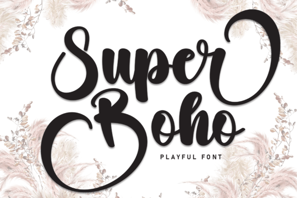 Super Boho: A Script Handwritten Font for Web Design