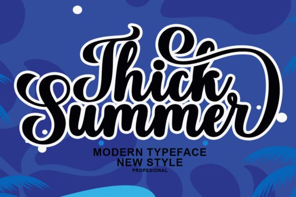 Thick Summer Font: The Happy Typeface for Bold Campaigns