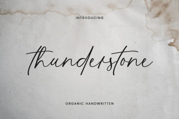 Thunderstone: The Handwritten Font That Elevates Small Brands
