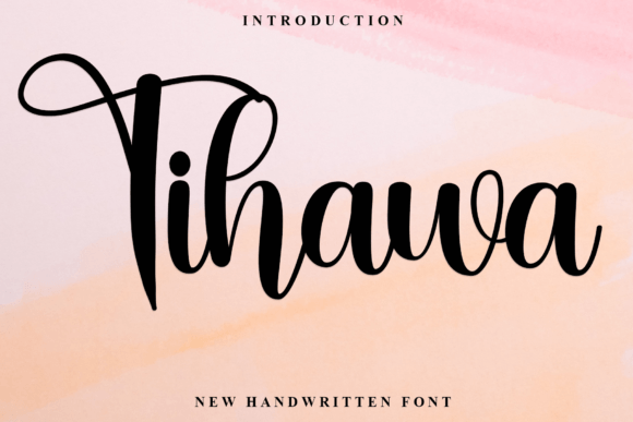 Tihawa: An Elegant Script Handwritten Font for Web Design