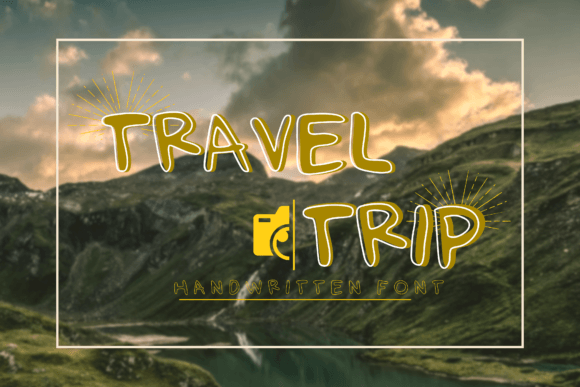 Travel Trip: A Handwritten Font for Authentic Branding