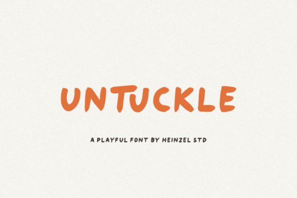 Untuckle: A Playful Script Handwritten Font for Editors