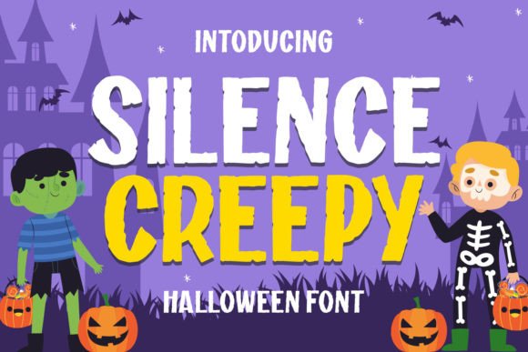 Using Silence Creepy Font for Eerie Brand Projects