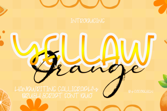 Yellaw Orange Typeface for Editorial Design